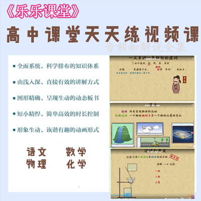 樂樂課堂》數(shù)學(xué)語文物理化學(xué)&nbsp;高中課堂天天練知識點精講視頻課程百度網(wǎng)盤