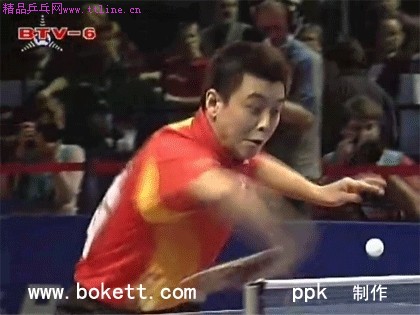 王皓擰下旋球技術(shù)動畫的體會