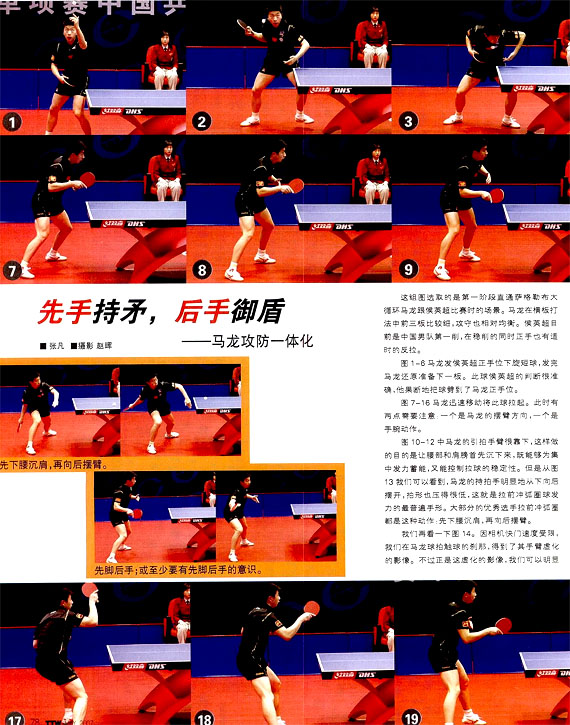 先手持矛，后手御盾(馬龍)