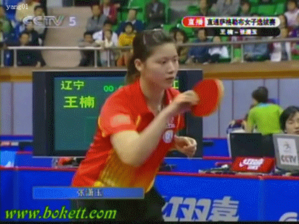 張瀟玉正手攻球示范