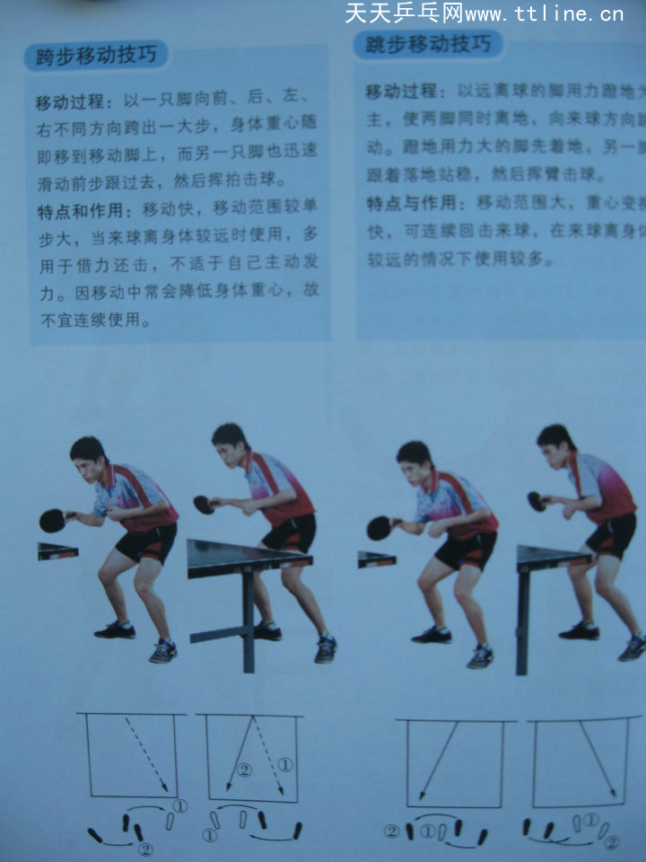 跟教練學乒乓-基本步法-跨步移動技巧和并步移動技巧