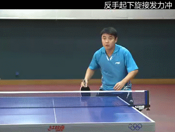 皓令天下-王皓反面起下旋接發(fā)力沖慢動作