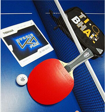 挺拔黑薩7配膠藍(lán)K1 PLUS乒乓球膠皮試打評測：