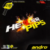 ANDRO岸度HEXER PIPS+正膠乒乓球套膠試打評測：顆粒的阡陌之選