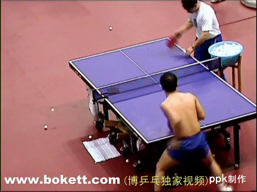 馬琳正手位臺(tái)內(nèi)直線(xiàn)