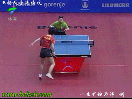 王楠反手連續(xù)攻