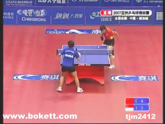 李曉霞正反手拉攻與王越古的跳步