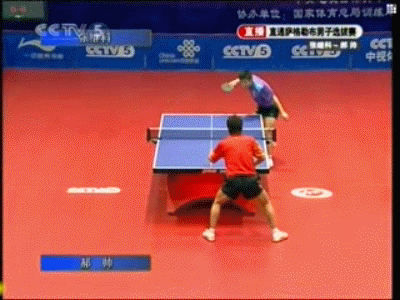 張繼科反手反拉慢動(dòng)作