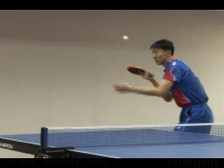 吳尚垠正手發(fā)球接正手挑直線