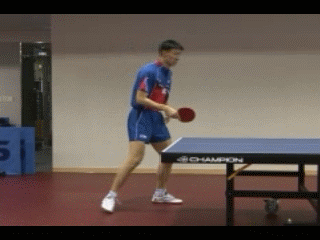 吳尚垠反手搓接正手攻