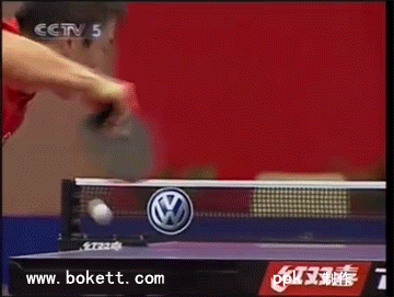 王皓接發(fā)球擰直線