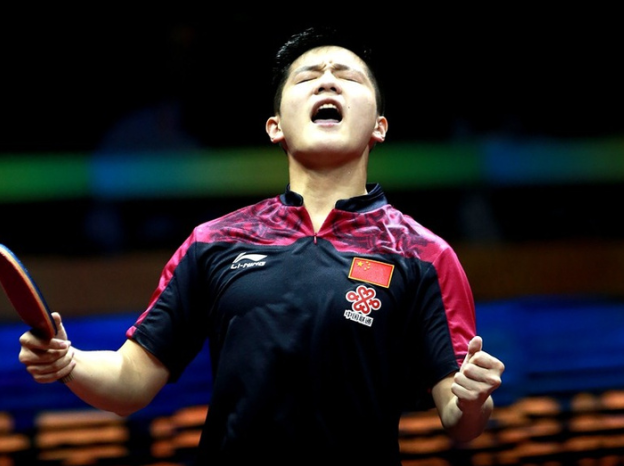 2015世乒賽樊振東VS波爾&nbsp;20個(gè)讓教練起立鼓掌的好球